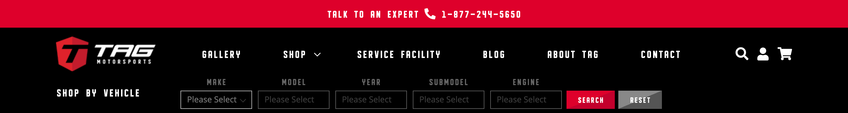 TAG Motorsports Order Status & Tracking
